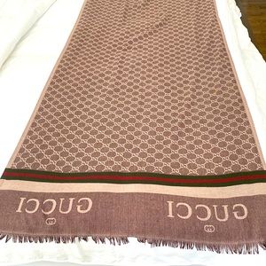 Brown Gucci Scarf